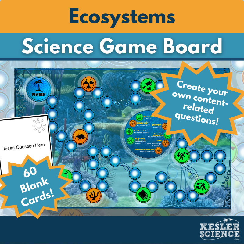 Ecosystems-themed Game Board - Editable Cards