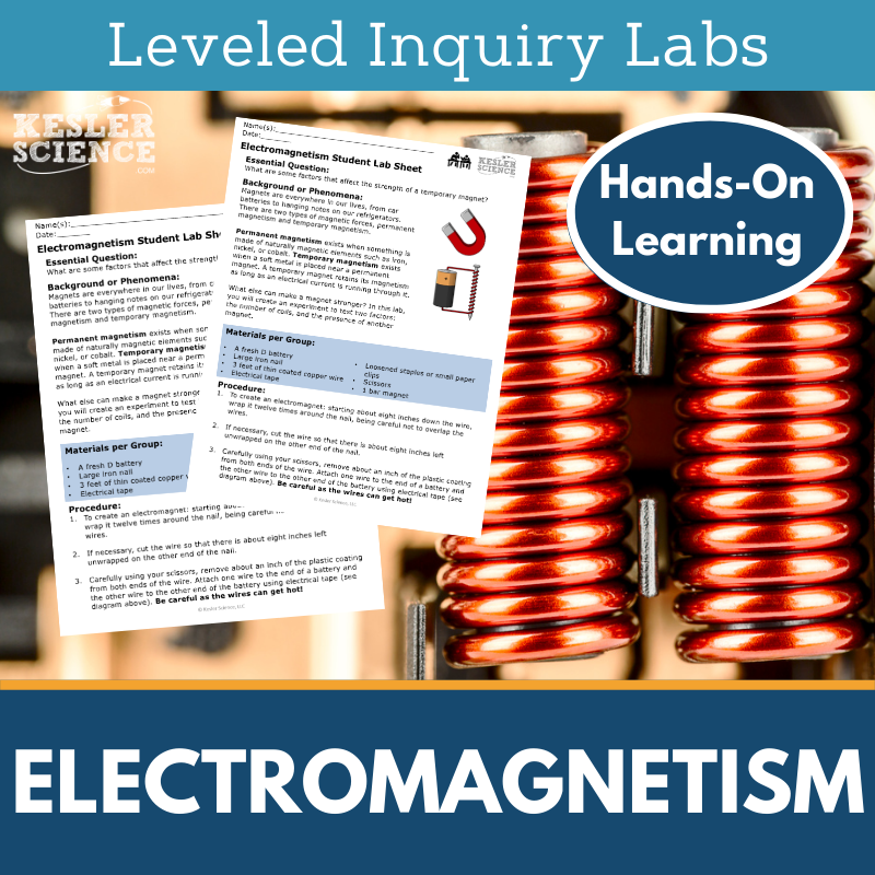 Electromagnetism Inquiry Lab - NGSS MS PS2-3