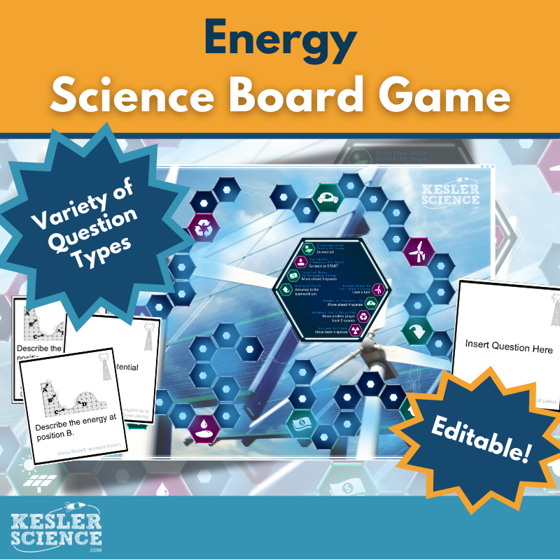 Energy-themed Board Game & Cards with Differentiated Card Sets - MS 6-8