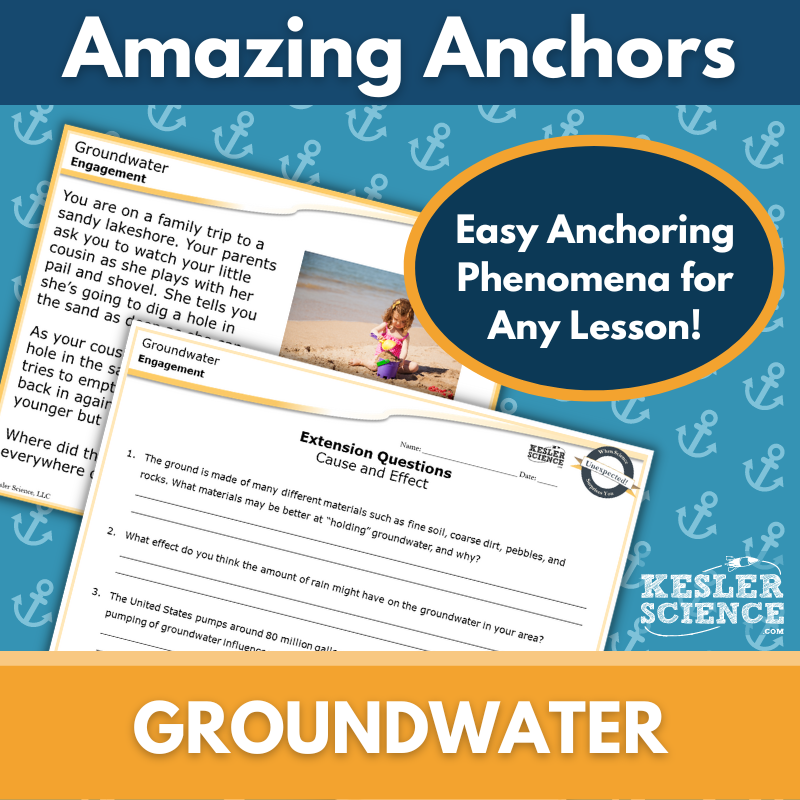Amazing Anchors Groundwater Distribution - NGSS MS ESS3-1