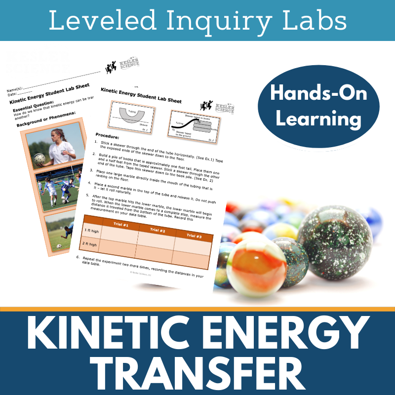 Kinetic Energy Transfer Inquiry Lab - NGSS MS PS3-5
