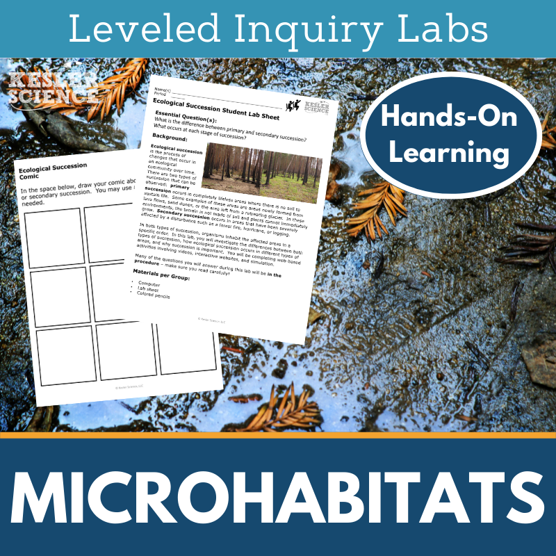 Microhabitats Inquiry Lab - MS 6-8 Science TEKS