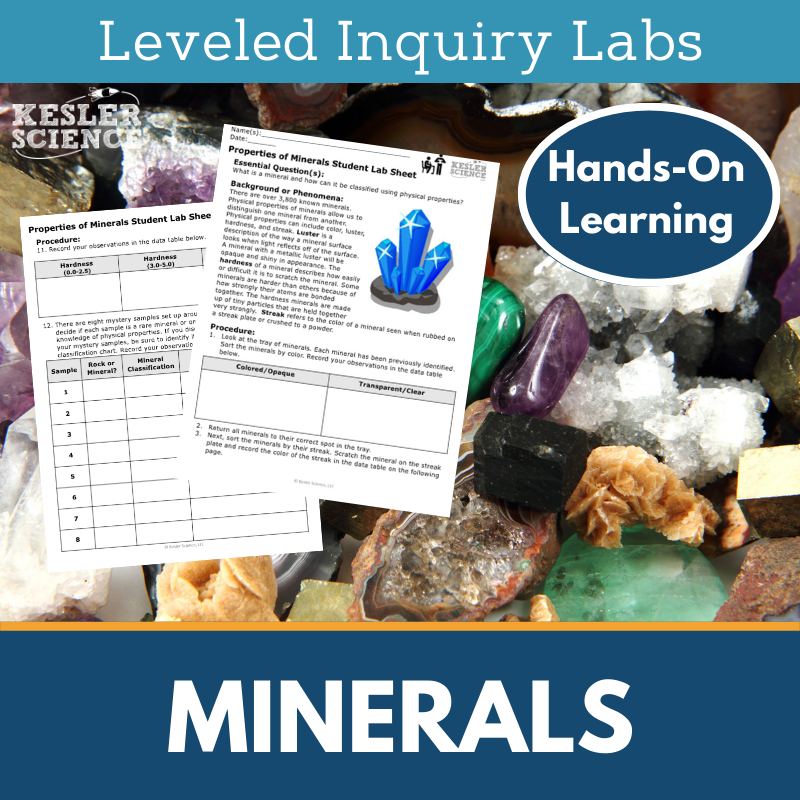 Minerals Inquiry Lab - MS 6-8 Science TEKS