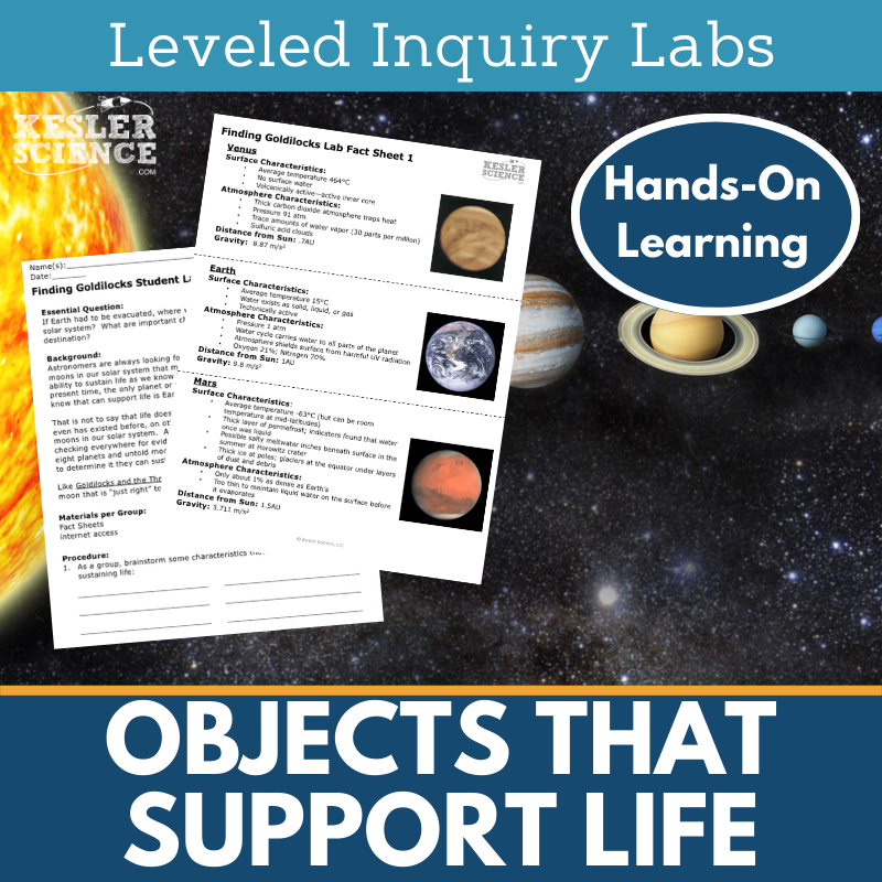 Objects That Support Life Inquiry Lab - MS 6-8 Science TEKS