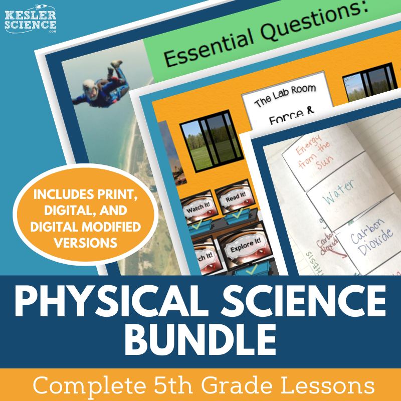 5E Lessons: 5th Grade Physical Science Bundle