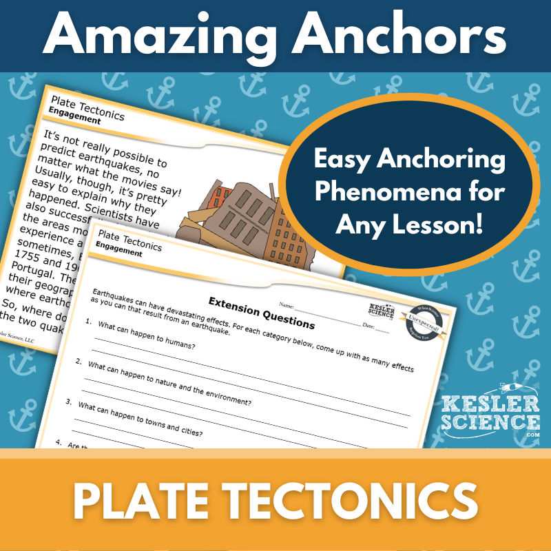 Amazing Anchors Plate Tectonics - MS 6-8