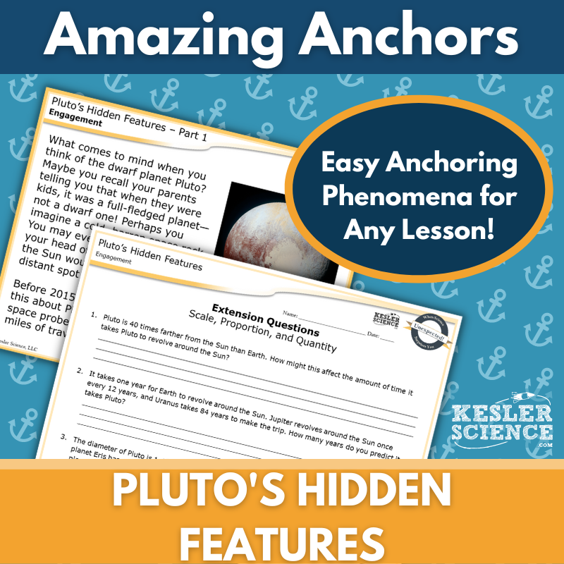 Amazing Anchors Planets of the Solar System (Pluto) - NGSS MS ESS1-3