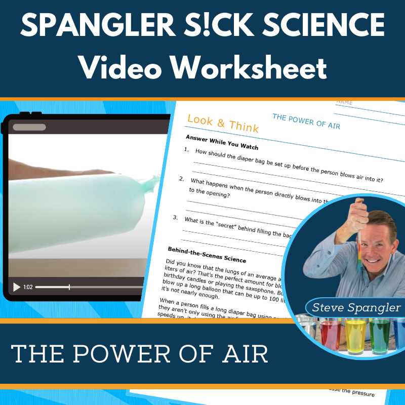Power of Air - Spangler Video Worksheets with CER