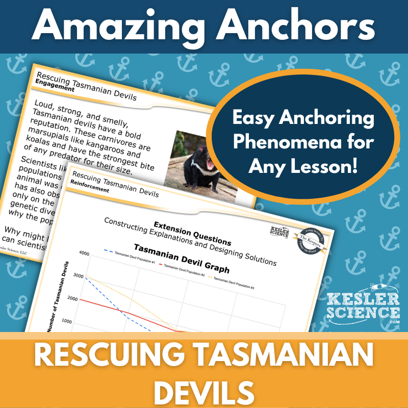 Amazing Anchors Genetic Variation for Survival (Rescuing Tasmanian Devils) - NGSS MS LS4-4