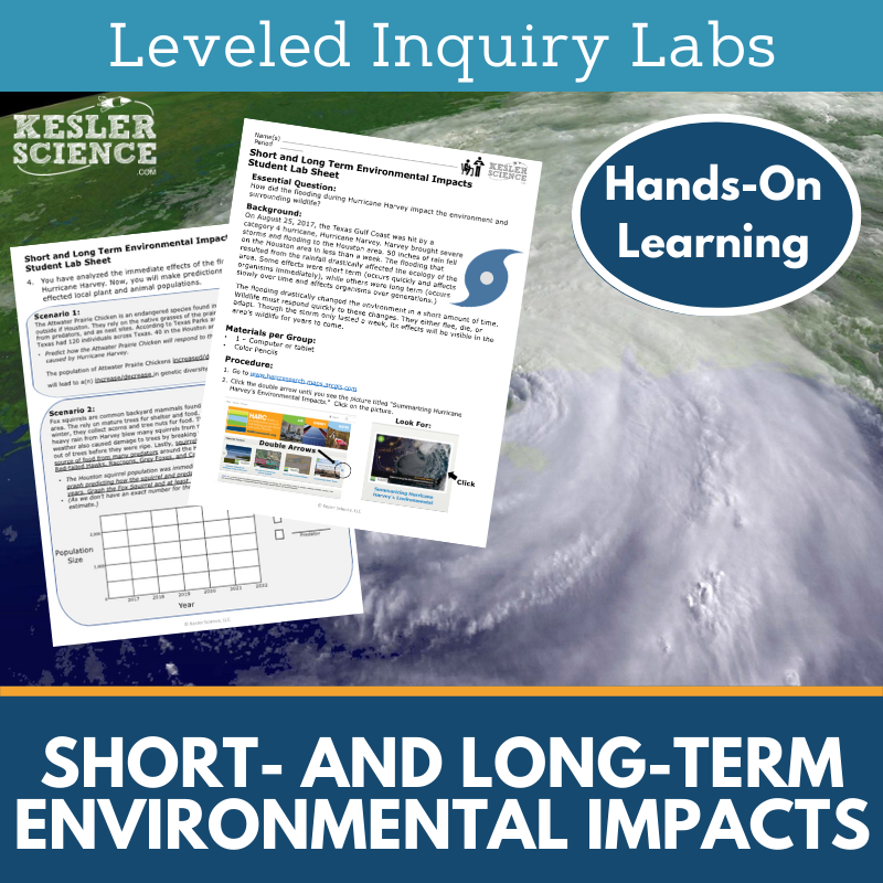 Short- & Long-term Changes Inquiry Lab - MS 6-8 Science TEKS