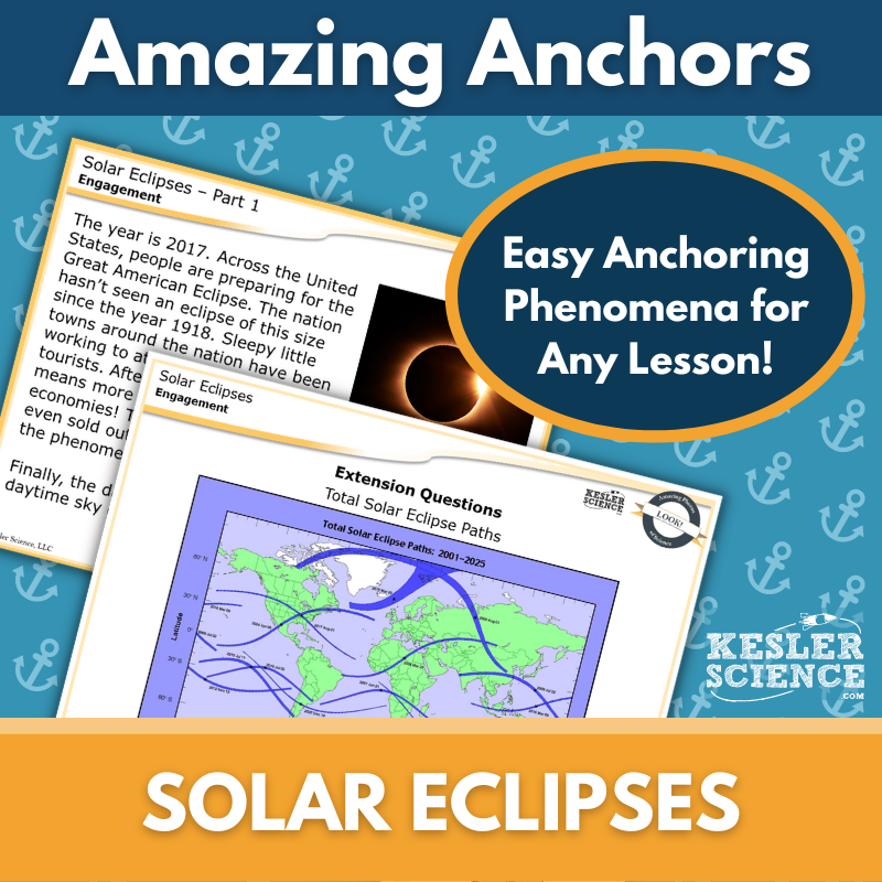 Amazing Anchors Solar Eclipses - NGSS MS ESS1-1