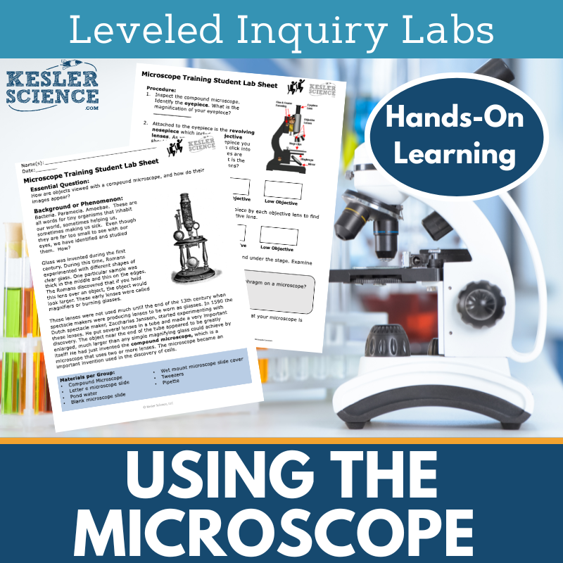 Microscopes Training Inquiry Lab - MS 6-8 Science TEKS
