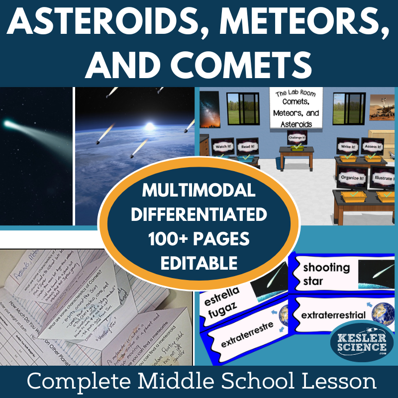 Asteroids, Meteors, & Comets Complete Lesson Plan - Grades 6-8 – Kesler ...