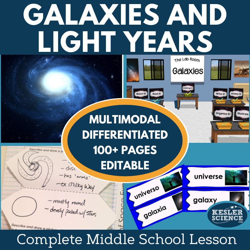 Galaxies & Light Years Complete Lesson Plan - MS