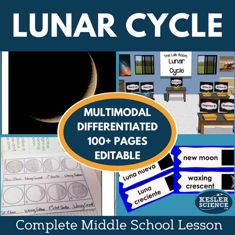 Lunar Cycle Complete Lesson Plan - MS