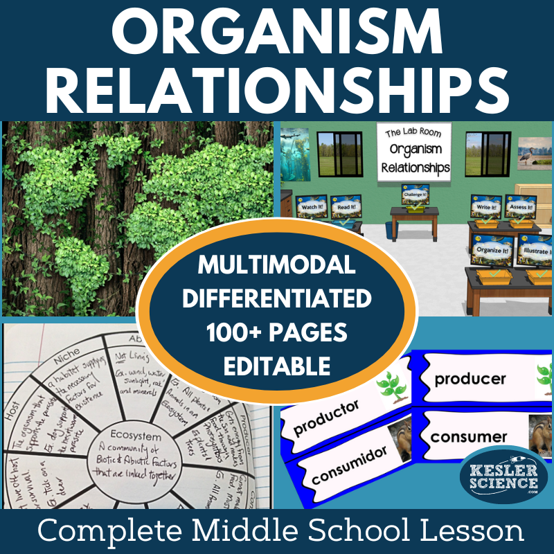 Organism Relationships Complete Lesson Plan - MS