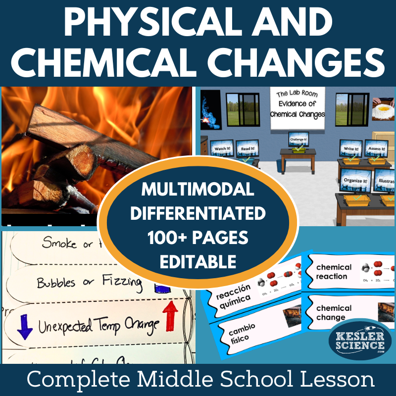 Physical & Chemical Changes Complete Lesson Plan - MS