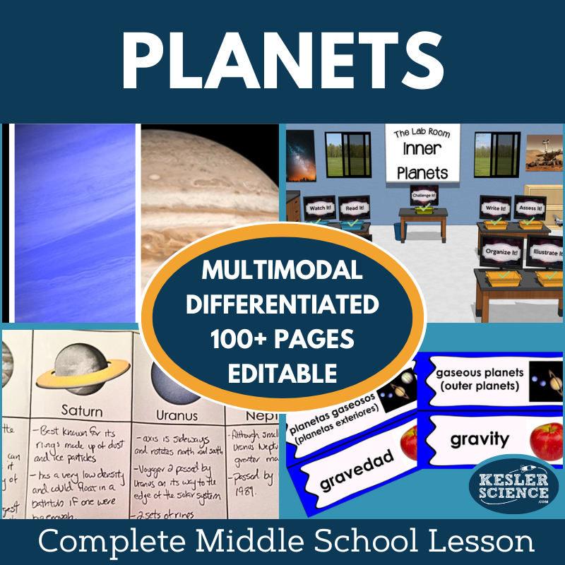 Planets (Inner & Outer) Complete Lesson Plan - MS