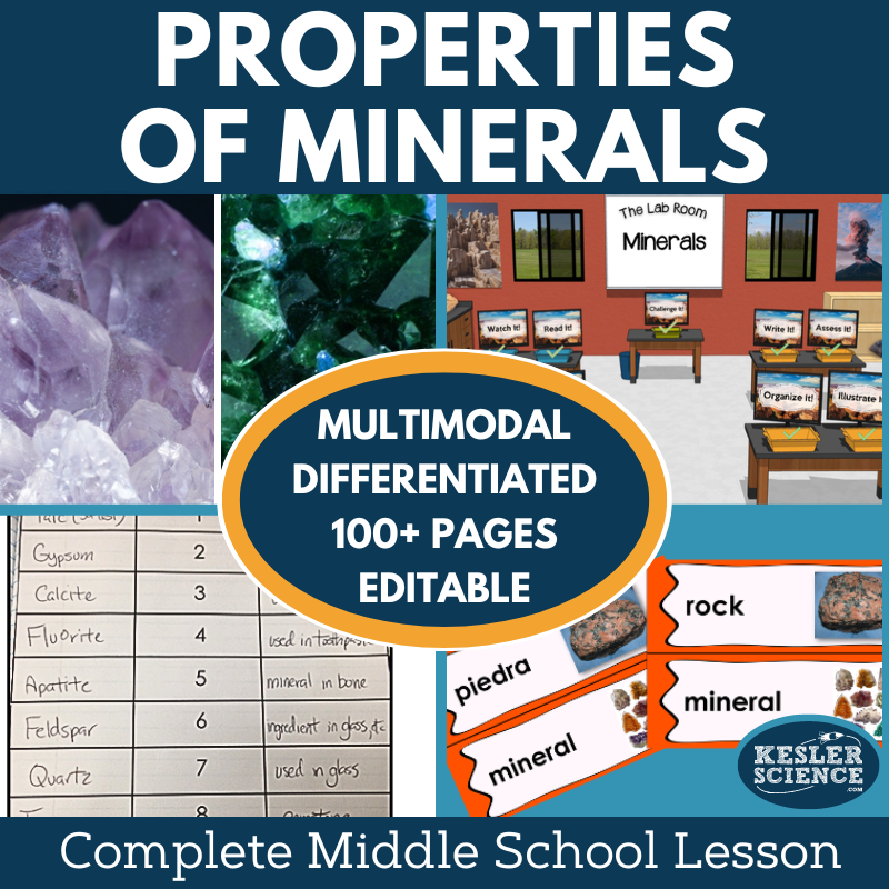 Properties of Minerals Complete Lesson Plan - MS
