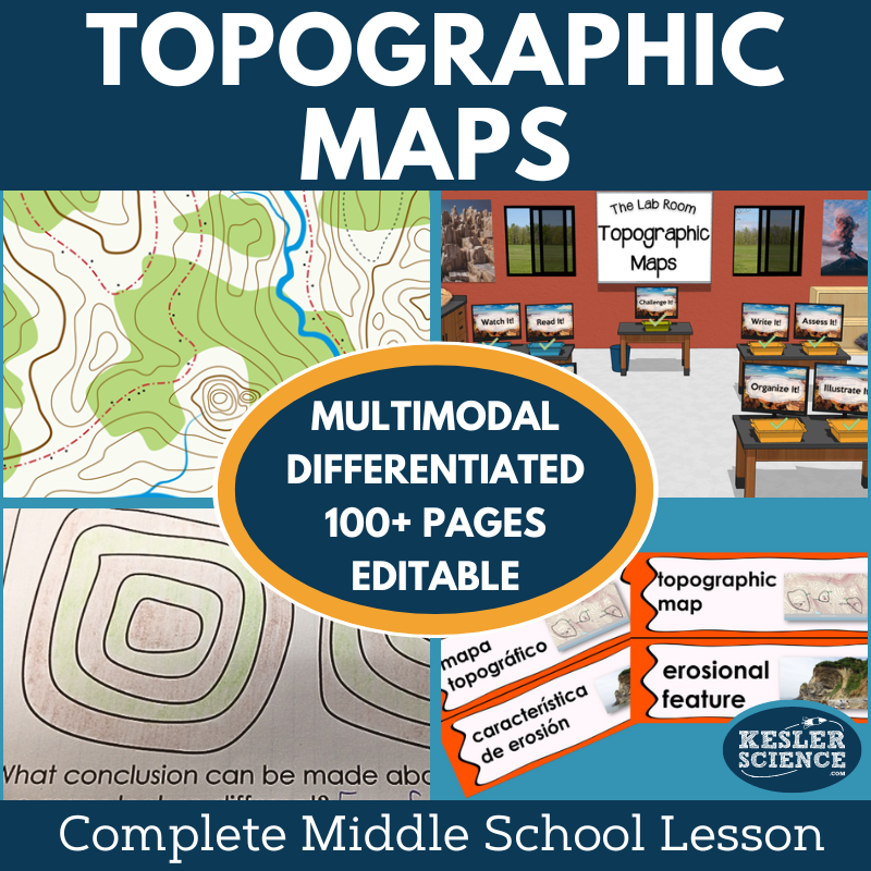 Topographic Maps Complete Lesson Plan - MS