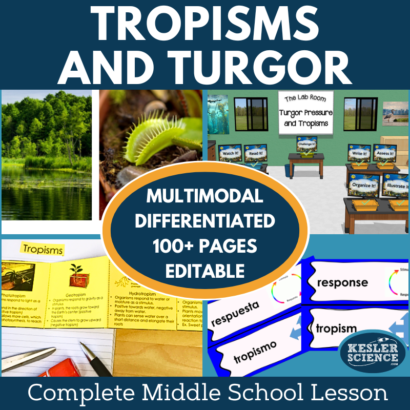 Tropisms & Turgor Pressure Complete Lesson Plan - MS