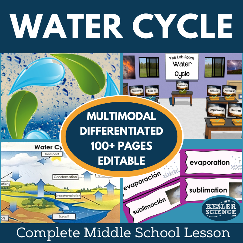 Water Cycle Complete Lesson Plan - MS
