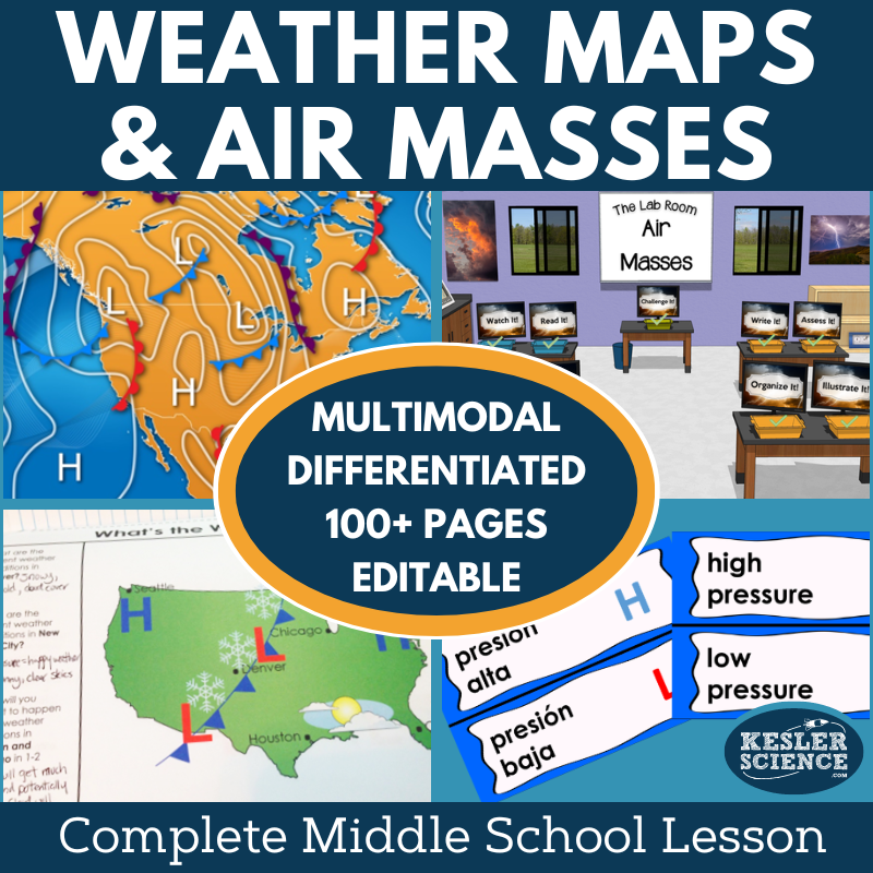 Weather Maps & Air Pressure Complete Lesson Plan - MS