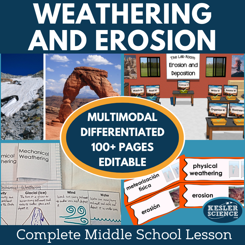 Weathering, Erosion, & Deposition Complete Lesson Plan - MS