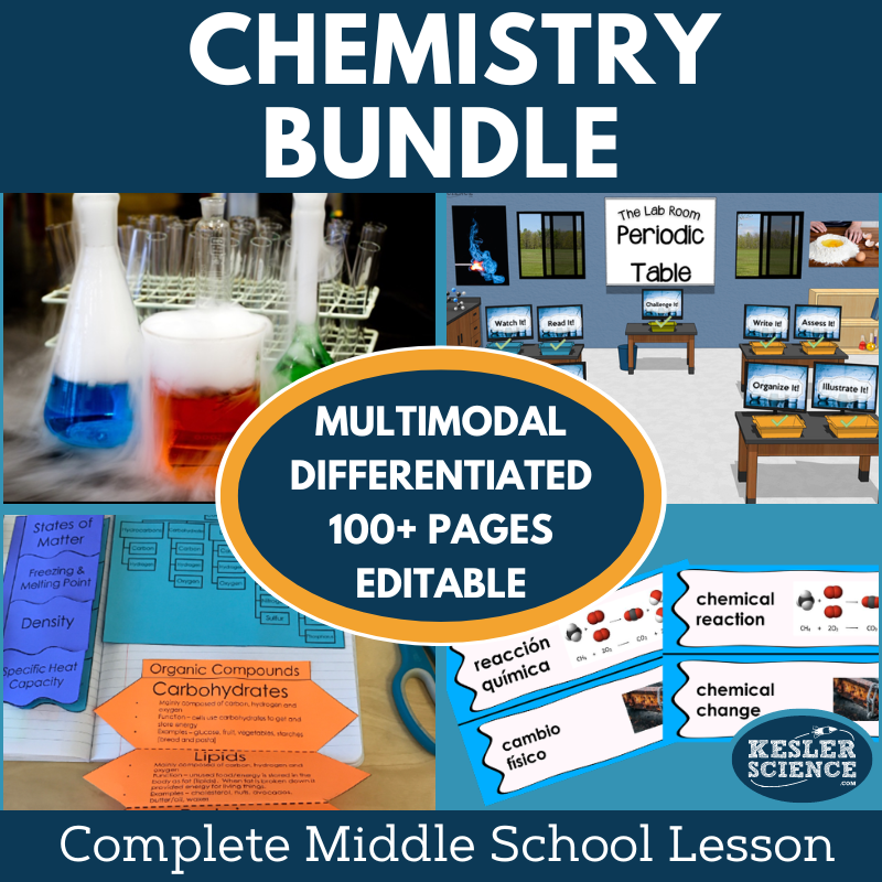 MS 6-8 Chemistry 5E Lessons Bundle