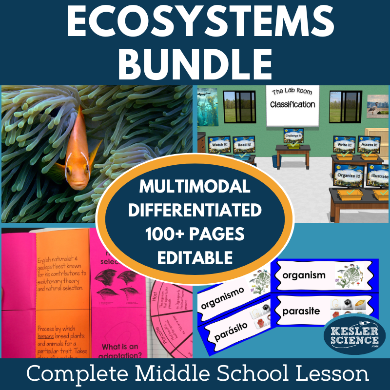 MS 6-8 Ecosystems 5E Lessons Bundle