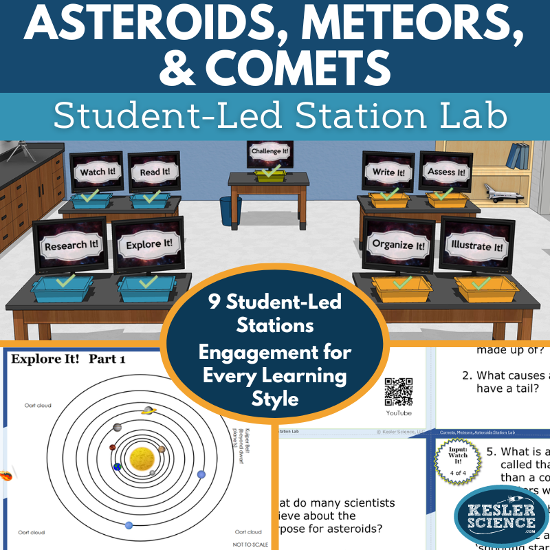 Asteroids, Meteors, & Comets Station Lab