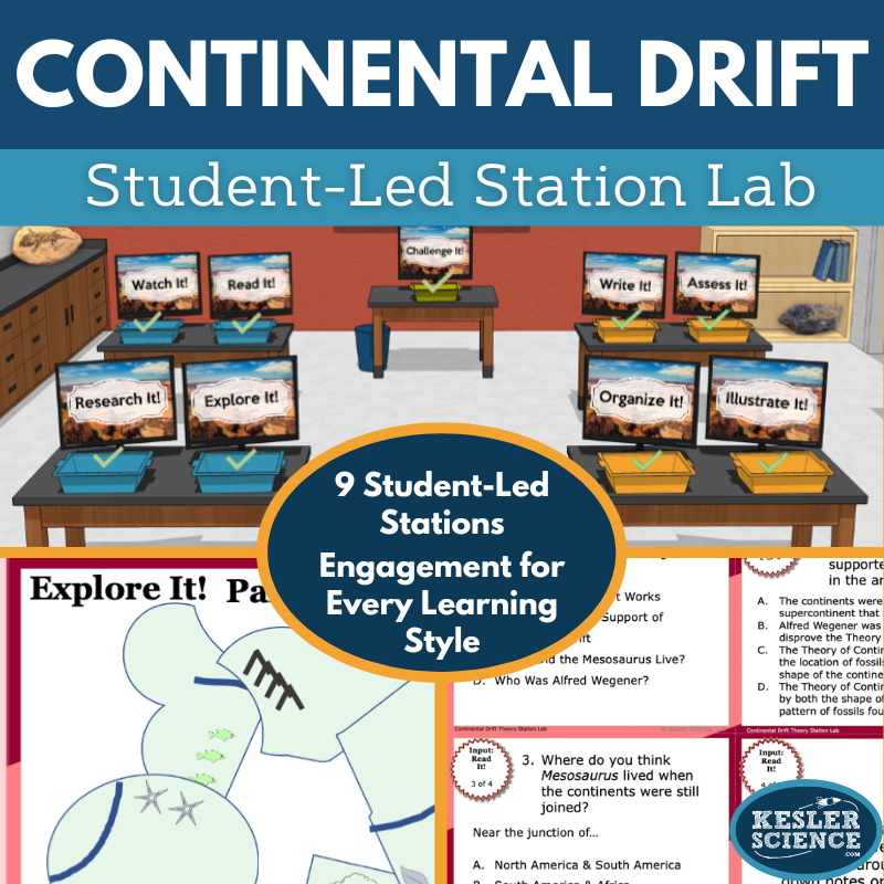 Continental Drift Theory Station Lab - MS