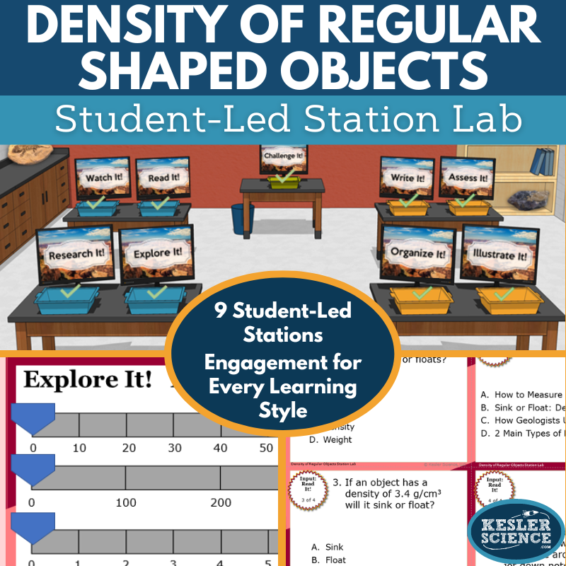 Density of a Regular-Shaped Object -  Station Lab - MS