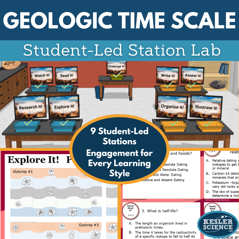 Geologic Time Scale of Earth Station Lab - MS