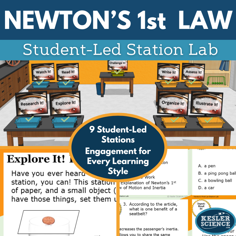 Newton's First Law: Inertia - Station Lab - MS
