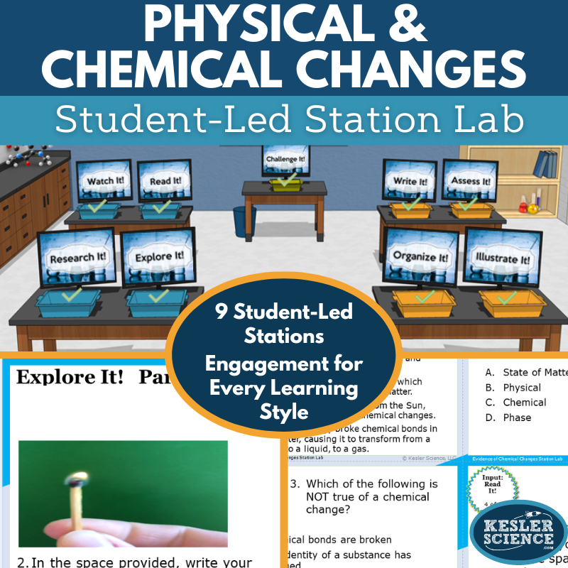 Physical & Chemical Changes Station Lab - MS