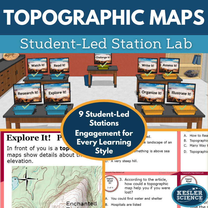 Topographic Maps Station Lab - MS