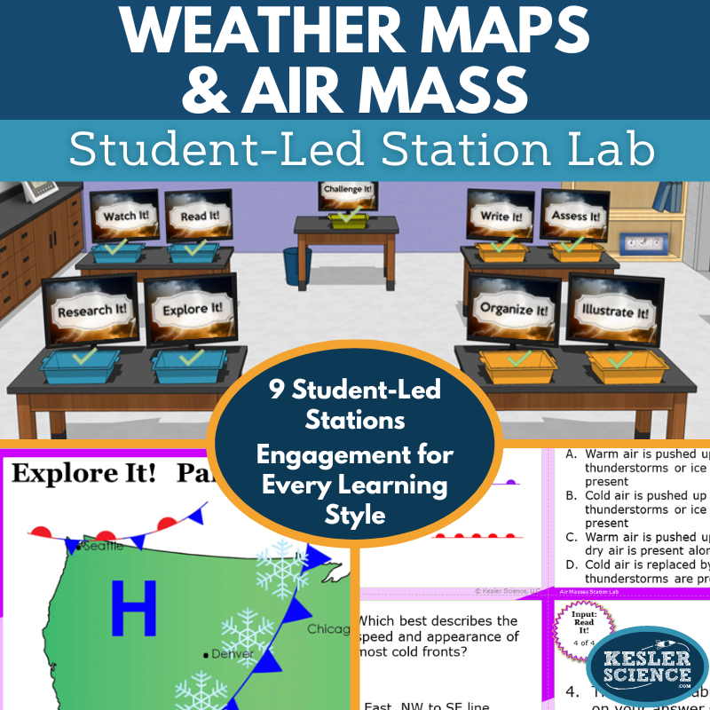 Air Masses & Fronts Station Lab