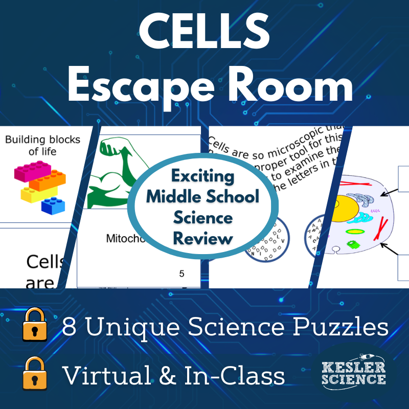 Cells Escape Room - 6th 7th 8th Grade Science Review Activity