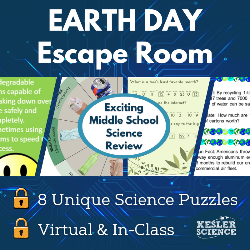 Earth Day Escape Room - 6th 7th 8th Grade Science Activity