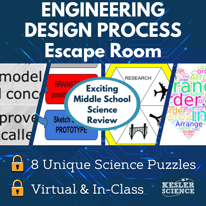 Engineering Design Process Escape Room - 6th 7th 8th Grade Science Activity