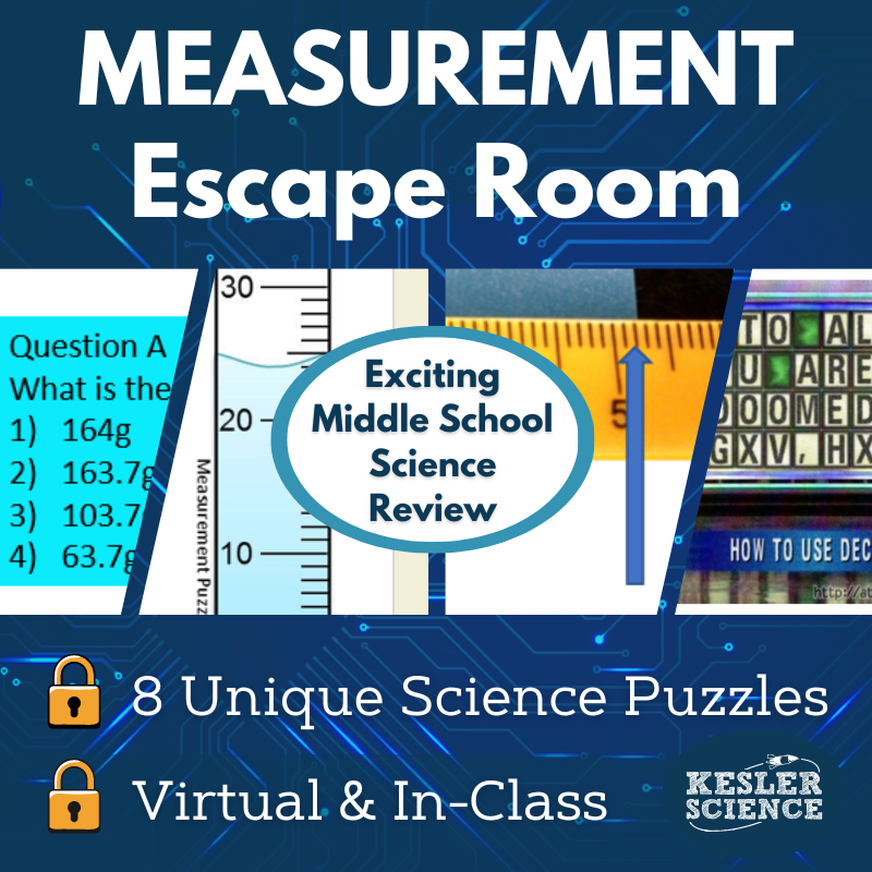 Measurement Escape Room - 6th 7th 8th Grade Science Activity