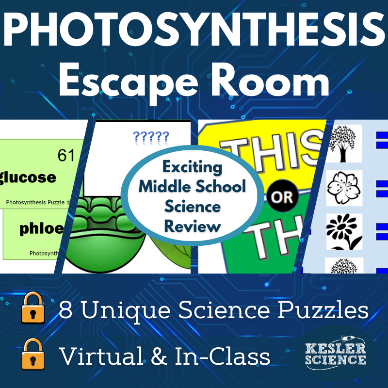 Photosynthesis Escape Room - 6th, 7th, 8th Grade Science Review Activity