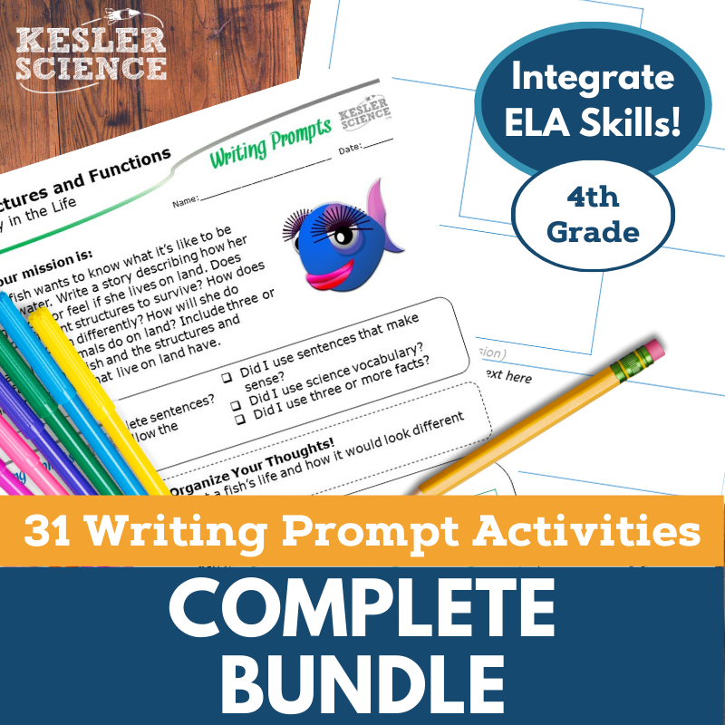 Writing Prompts - 4th Grade Bundle