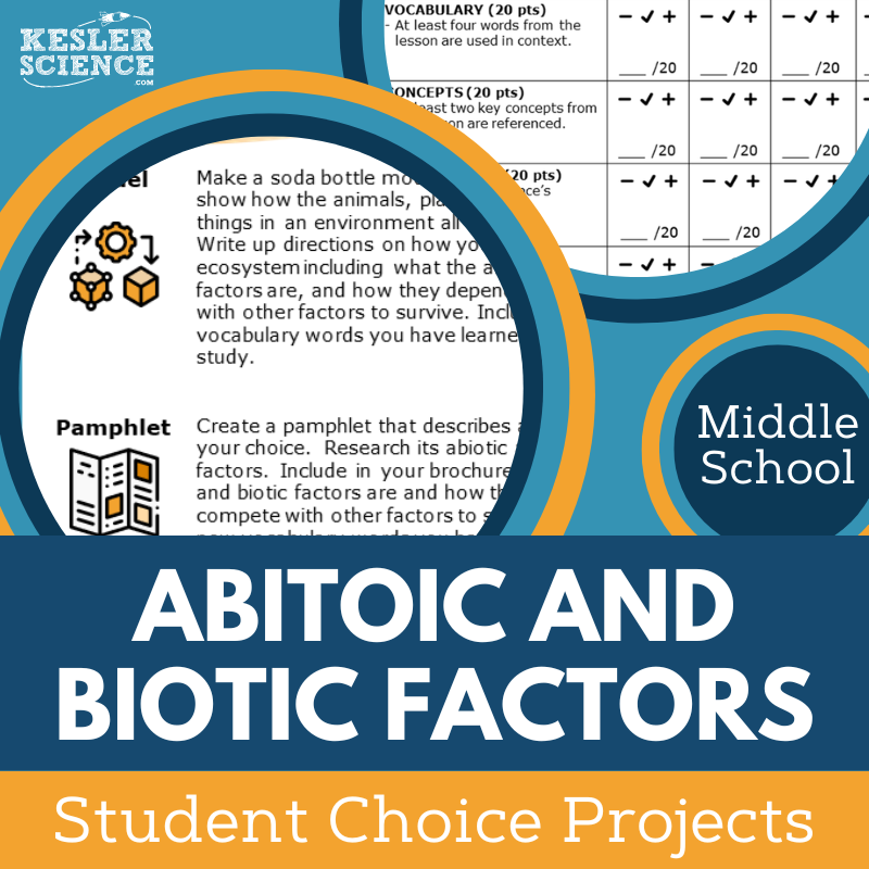 Biotic & Abiotic Factors - Student Choice Projects - MS