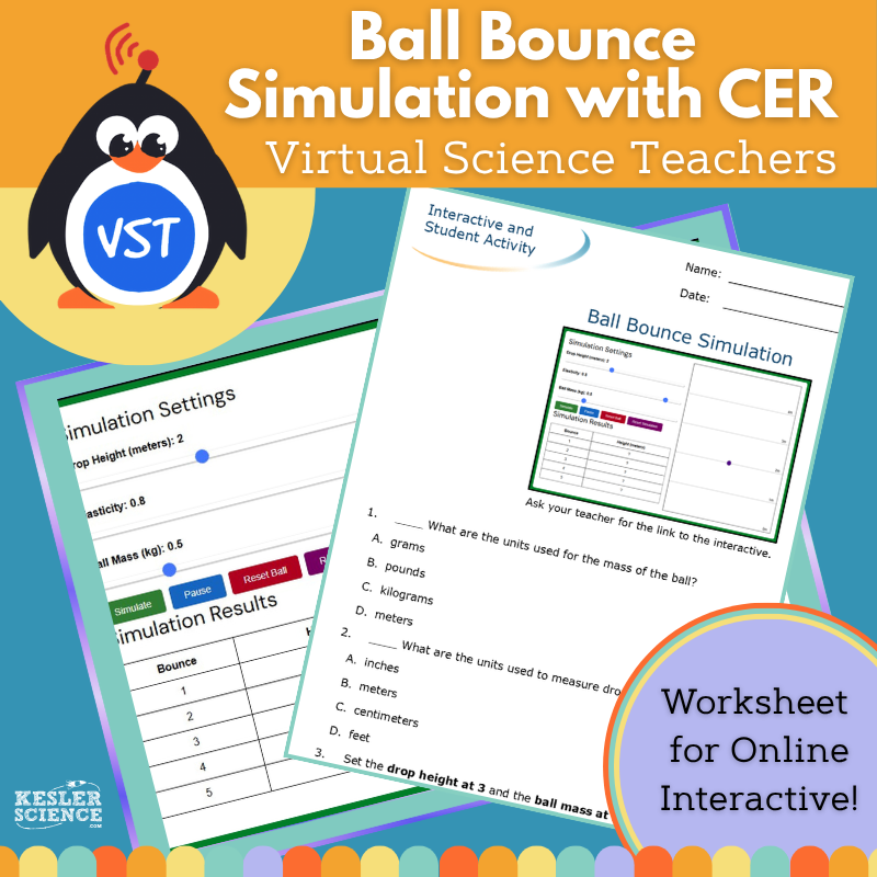 Ball Bounce Simulation - Worksheet with CER - VST