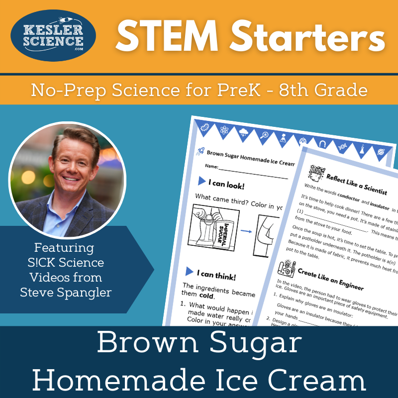 STEM Starters - Brown Sugar Ice Cream - No-Prep PreK-8