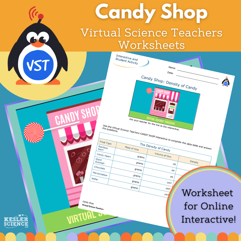 Density of Candy: Candy Shop Worksheet - VST