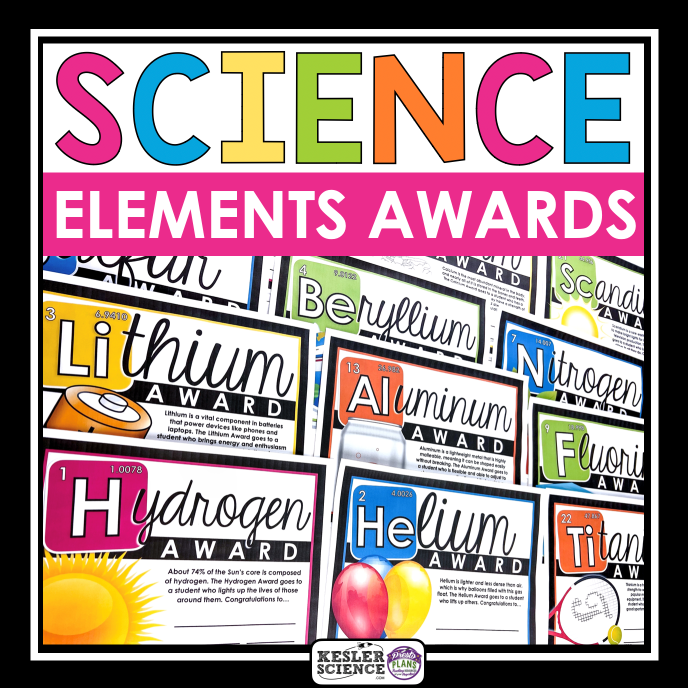 Science Awards - Chemical Elements Student Awards