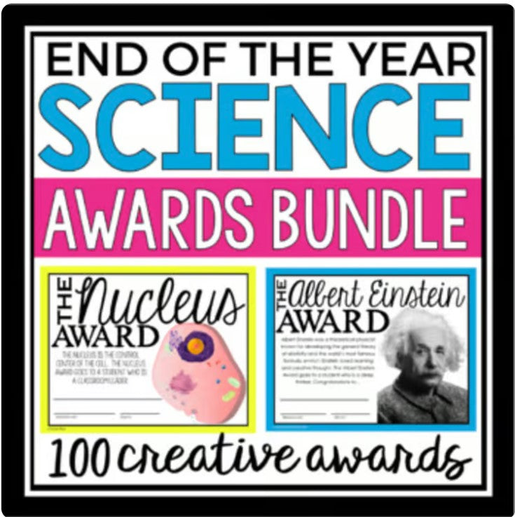 End of Year Science Awards Bundle